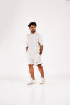 Off-white Oversized Unisex Shorts
